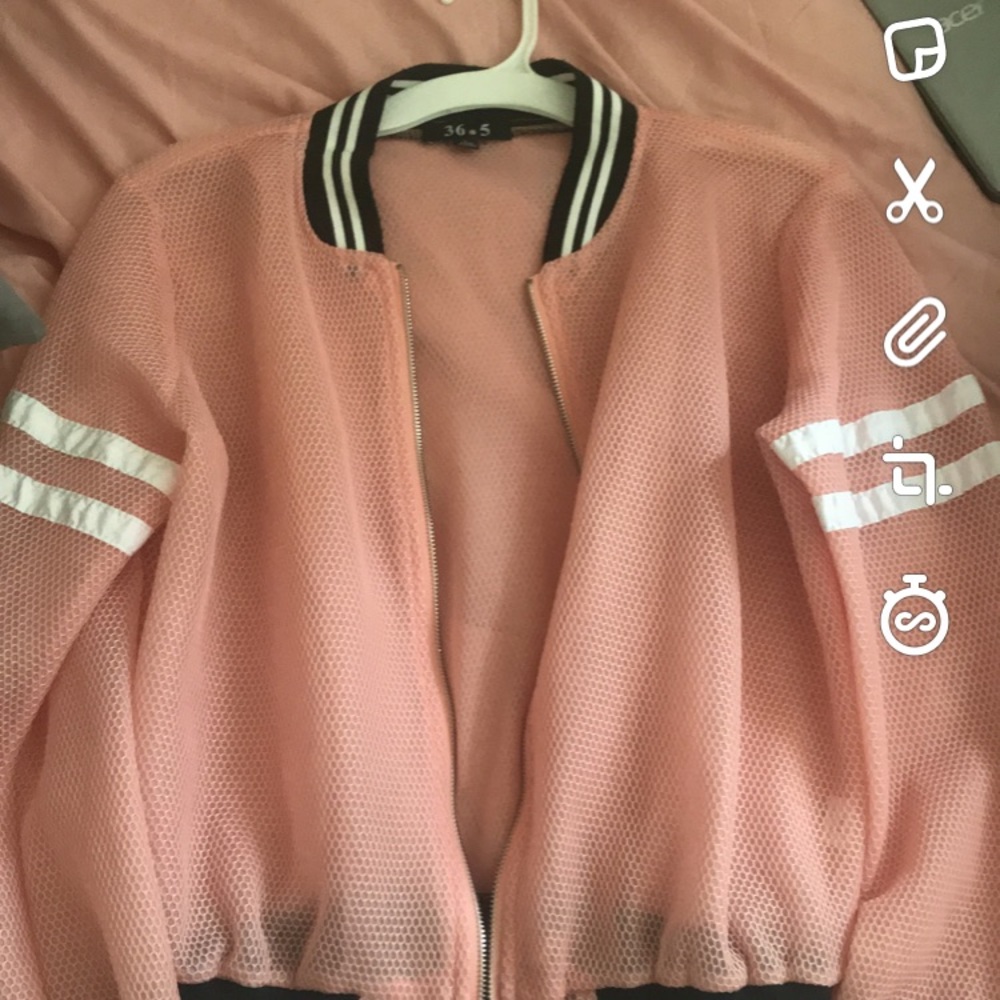 A see through jacket